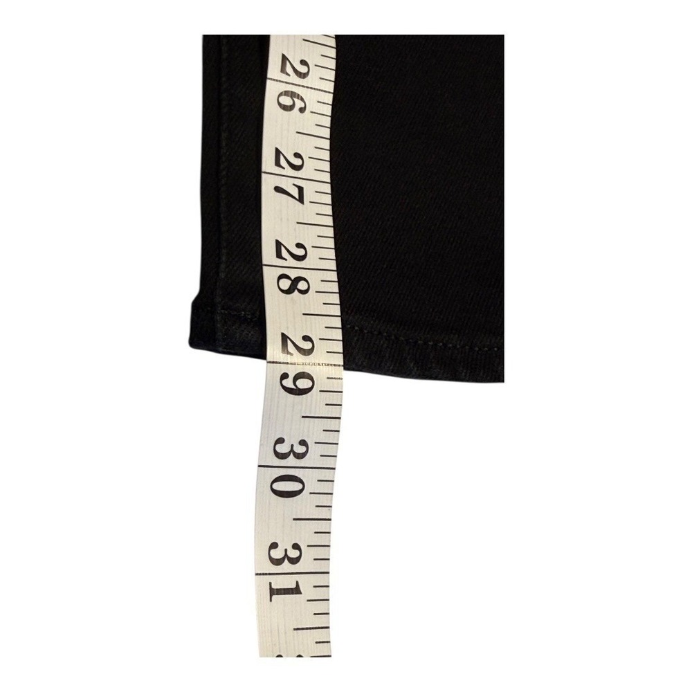 Black Short-Sleeve Denim Jumpsuit - Picture 6 of 7